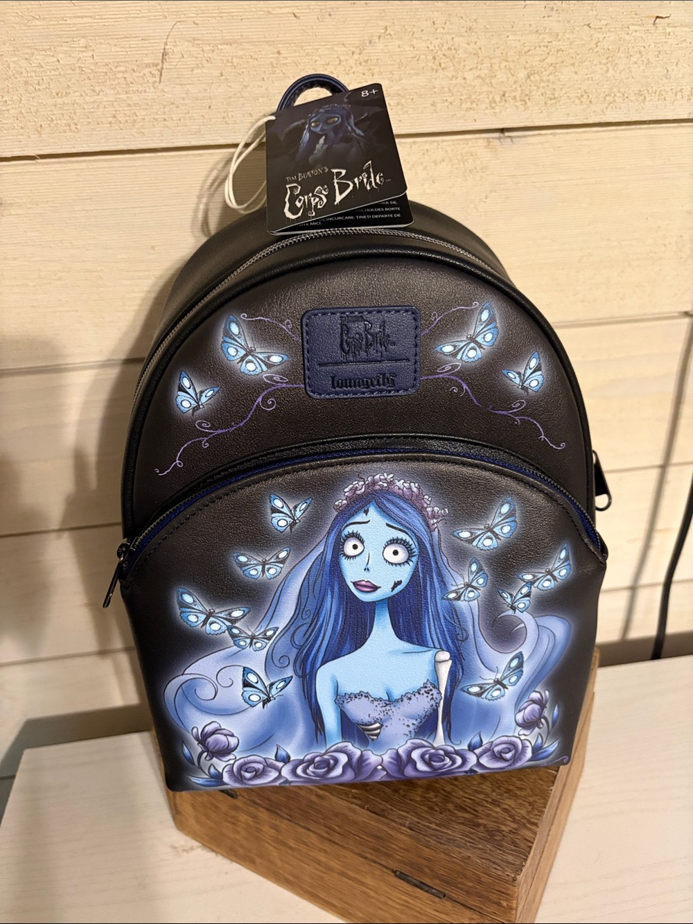 Loungefly Black and Blue The Corpse Bride Mini Backpack